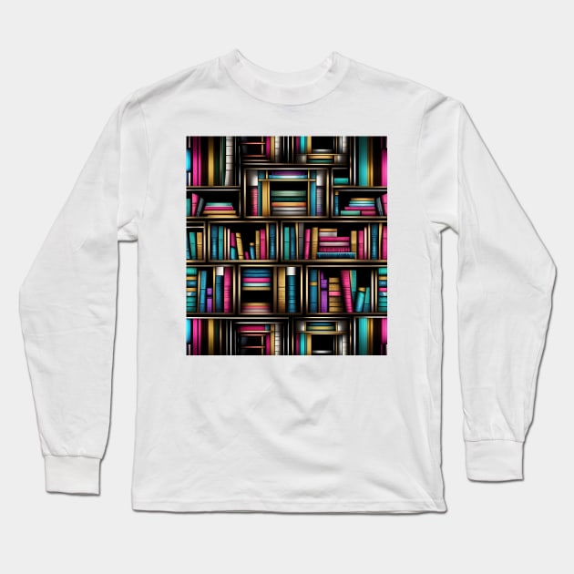 Colorful Library Long Sleeve T-Shirt by TheJadeCat